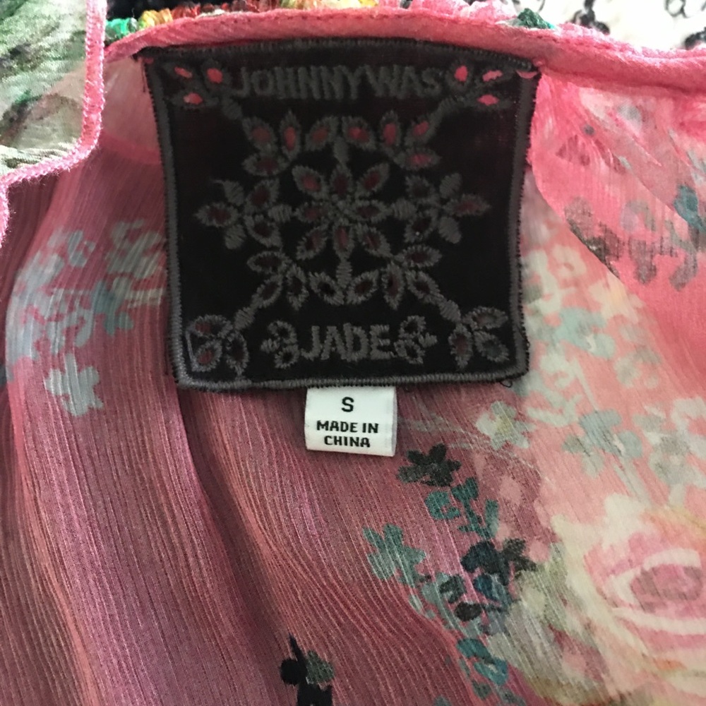 Johnny Was Adore Silk Mini Dress NWOT SIZE S - Picture 5 of 14